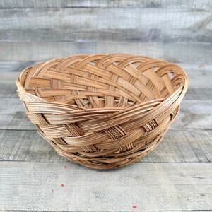 Vintage Hawaiian Woven Basket Straw